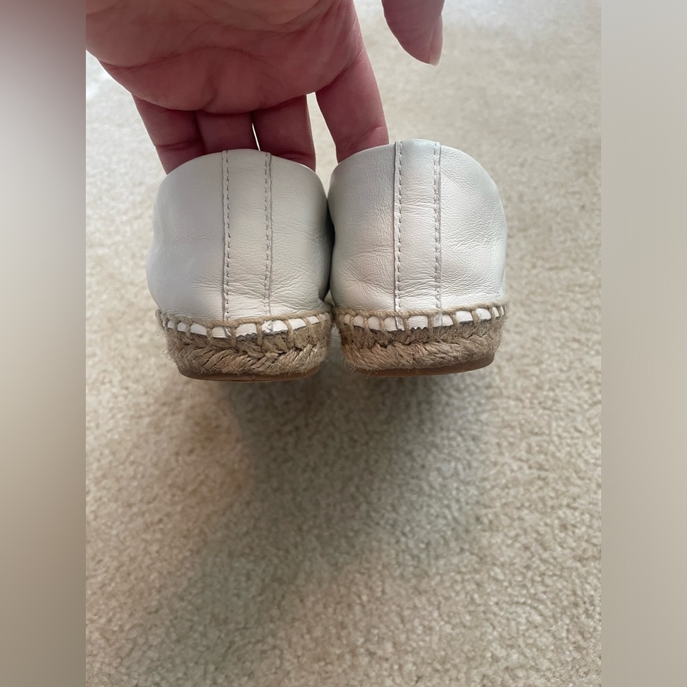 Tory Burch Colorblock Black and White Leather Espadrilles - Picture 5 of 9